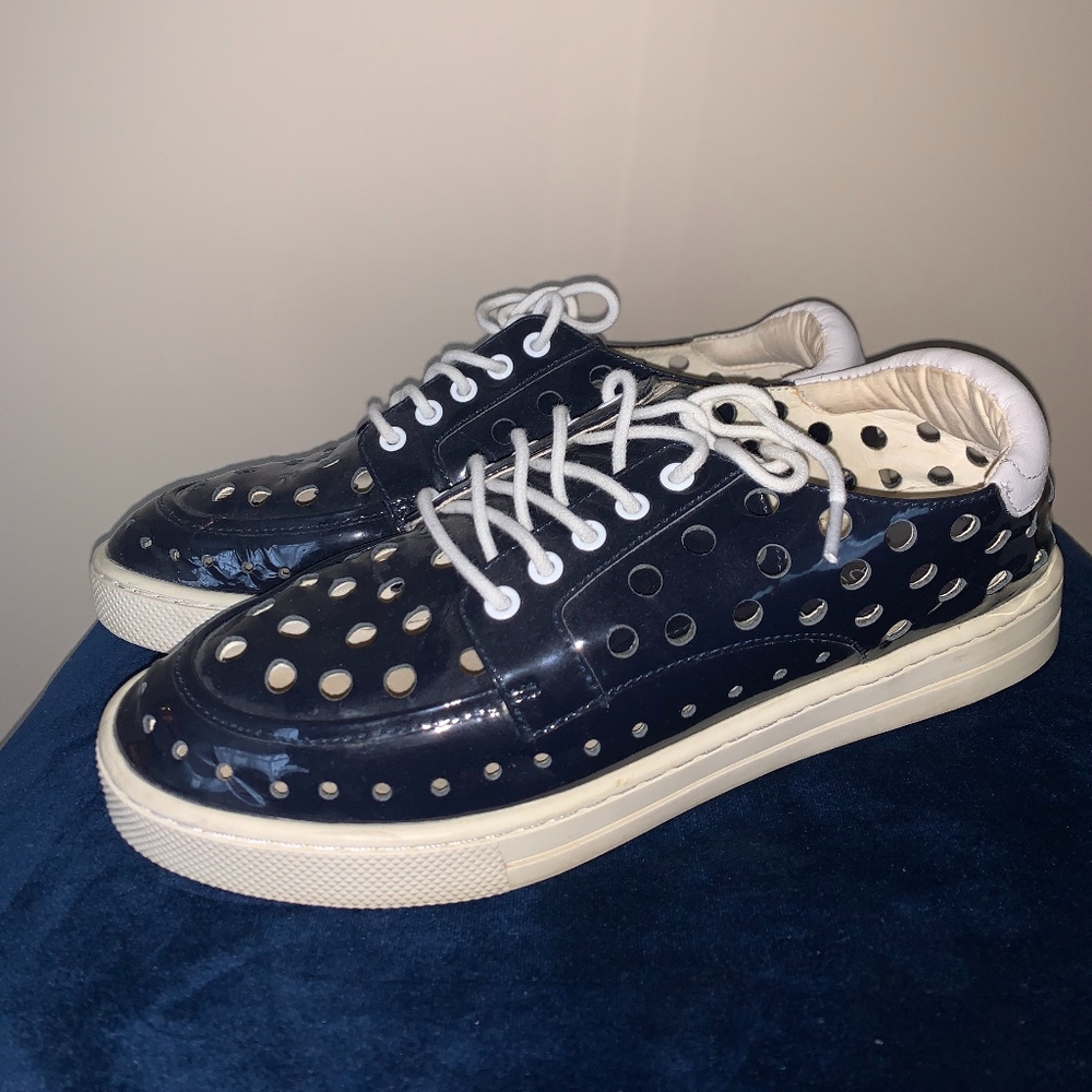Mellow Yellow Summer Shoes (Navy Blue)